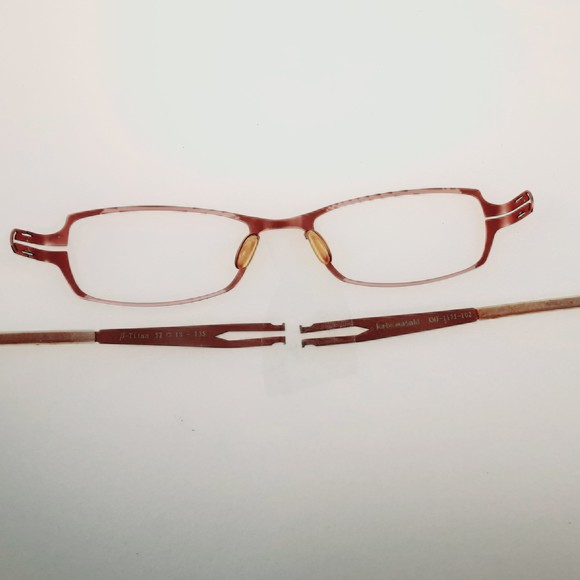 Kato Masaki Kmj-117j-102 Boundless Eyeglasses Ultra Light Red 52-18-135 - Picture 9 of 11